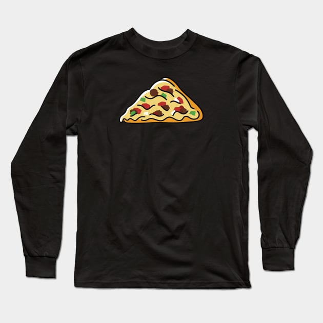 Pizza - Supreme Long Sleeve T-Shirt by BigOrangeShirtShop